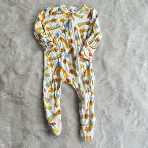 Angel Dear Baby Bamboo Zipper Footie Pajamas Shooting Star Print 3-6M